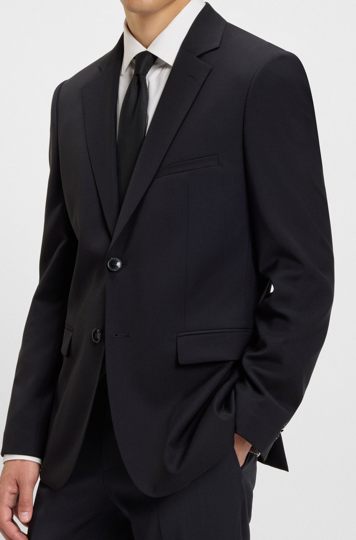 EXTRA-SLIM-FIT BLAZER IN VIRGIN WOOL - 6