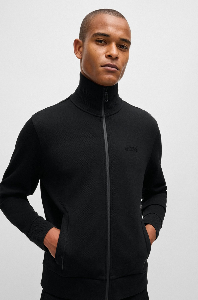 SWEATSHIRT WITH JACQUARD COLLAR AND CUFFS 3