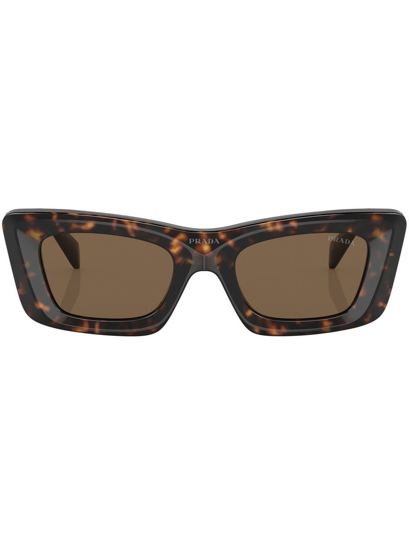 tortoiseshell-effect logo sunglasses 1
