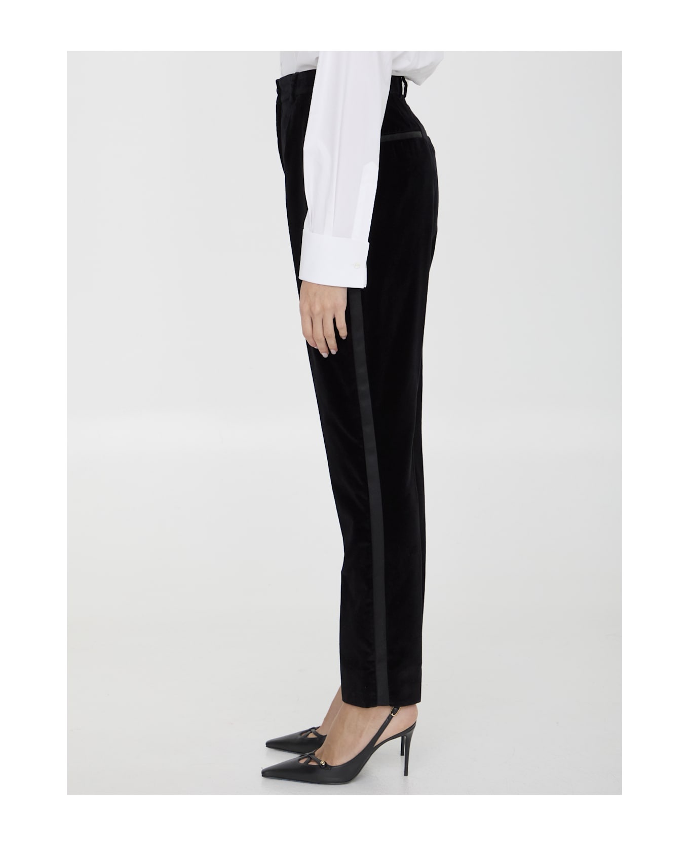 Velvet Tuxedo Pants - 3