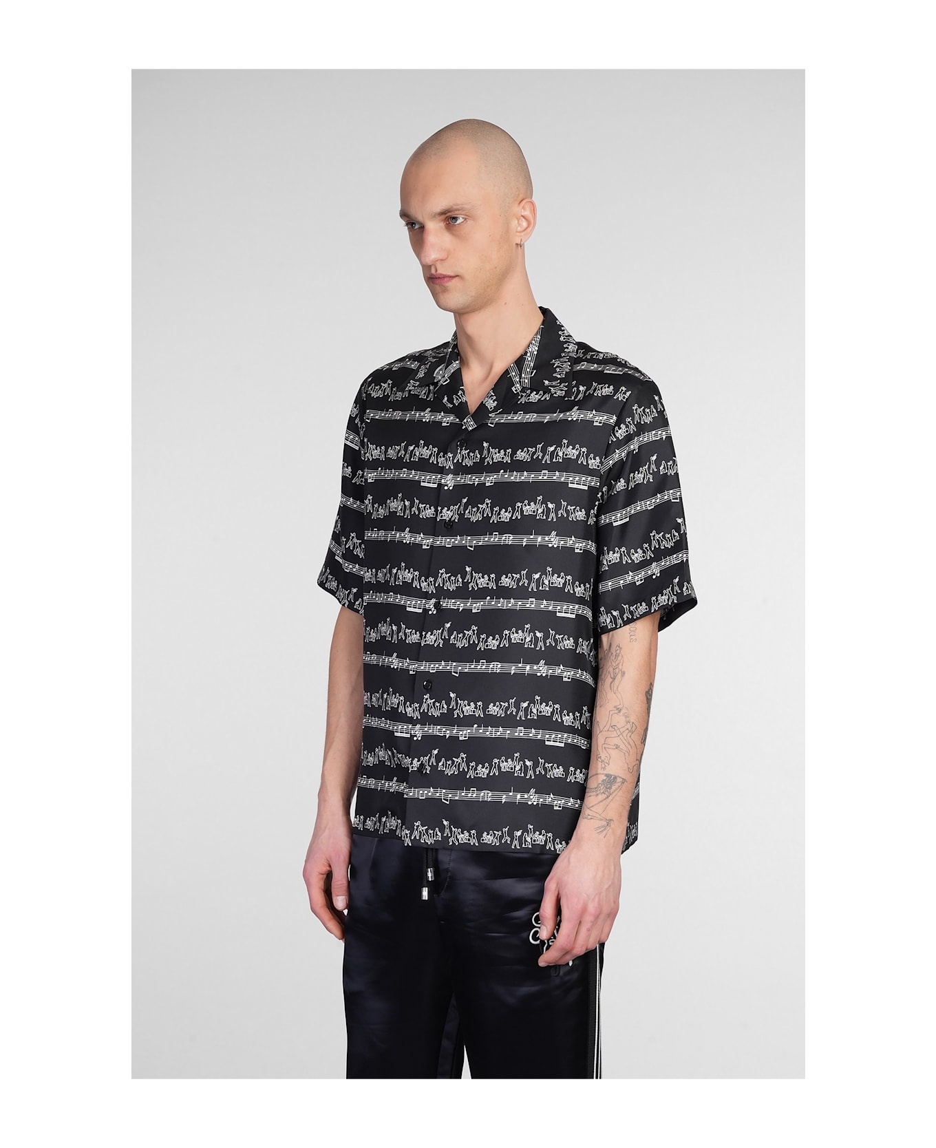 Shirt In Black Silk - 4