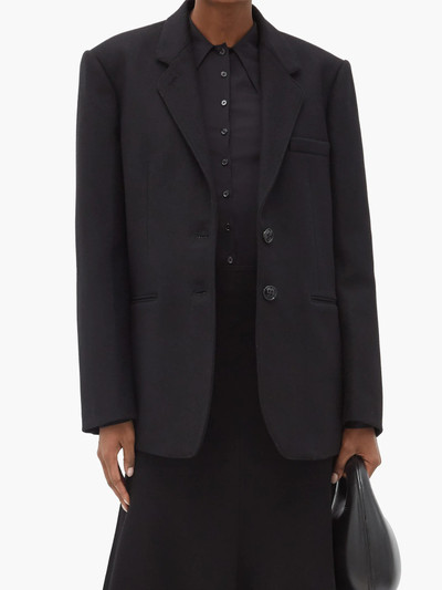 Lemaire Single-breasted felted wool-blend blazer outlook