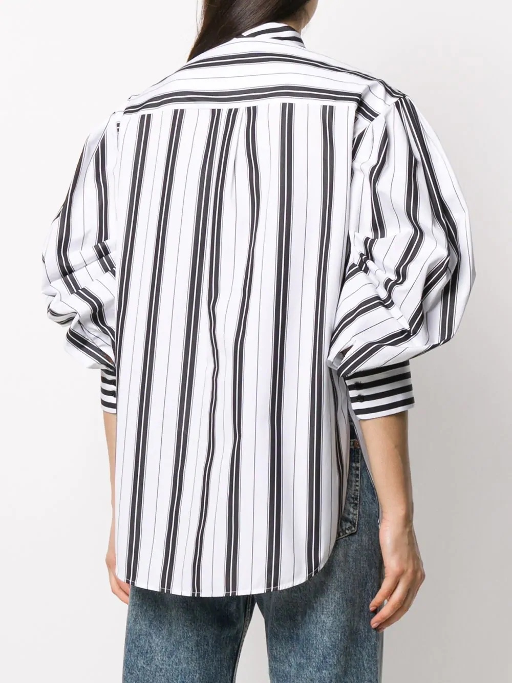 three-quarter balloon sleeves shirt - 4