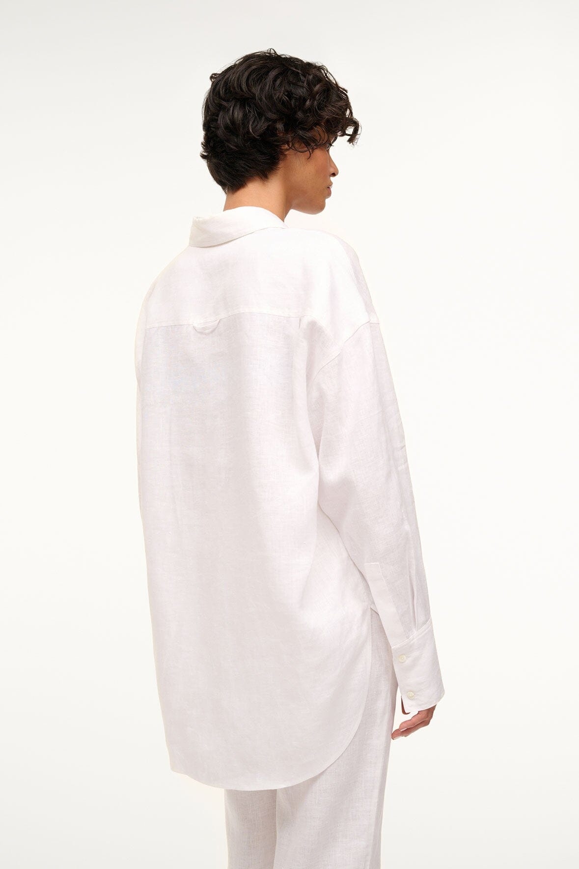 STAUD COLTON SHIRT WHITE - 3