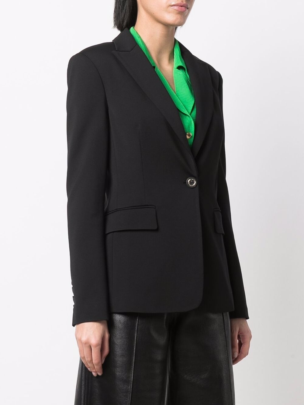 single-breasted fitted blazer - 3