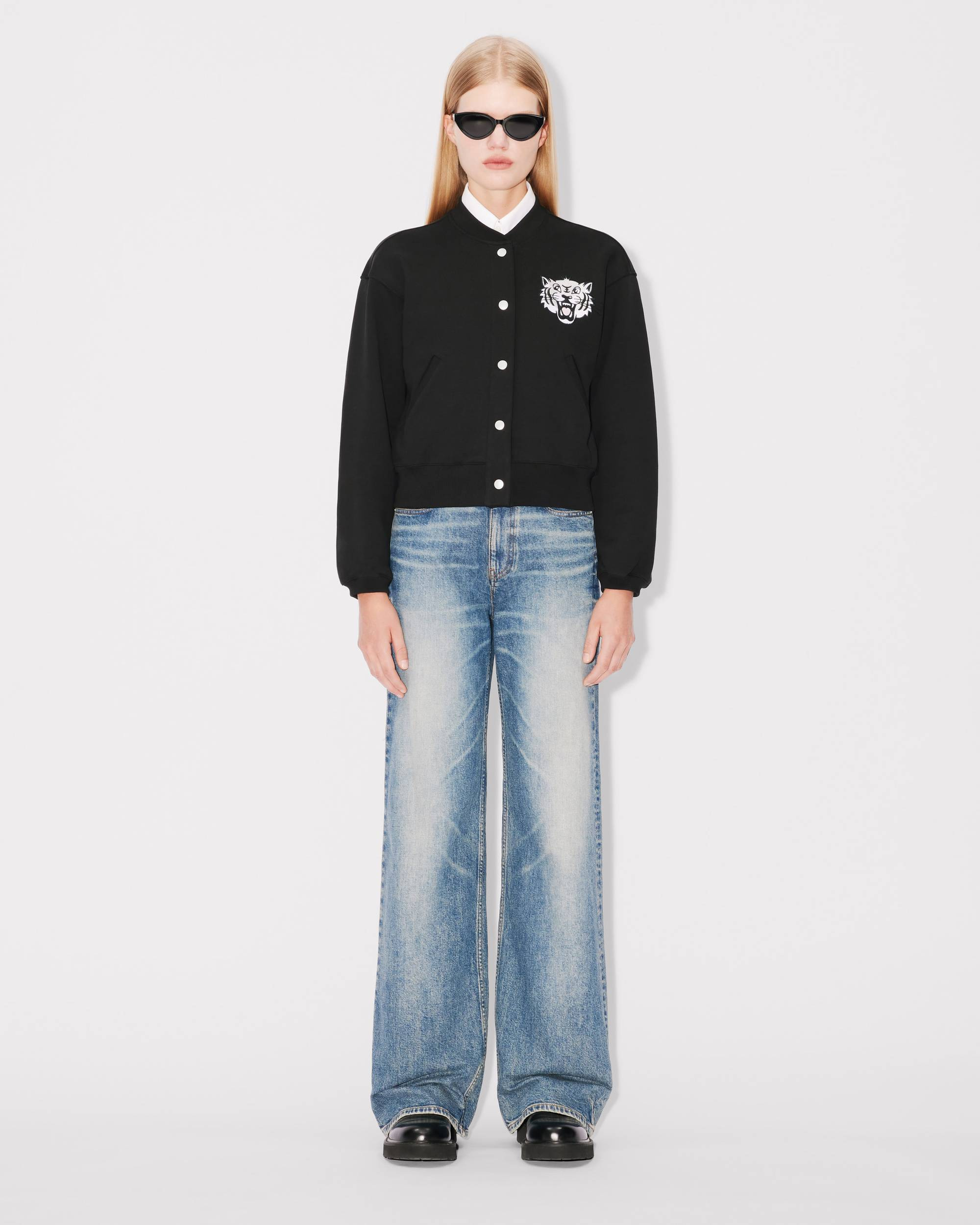 'KENZO Happy Tiger' embroidered teddy jacket - 3
