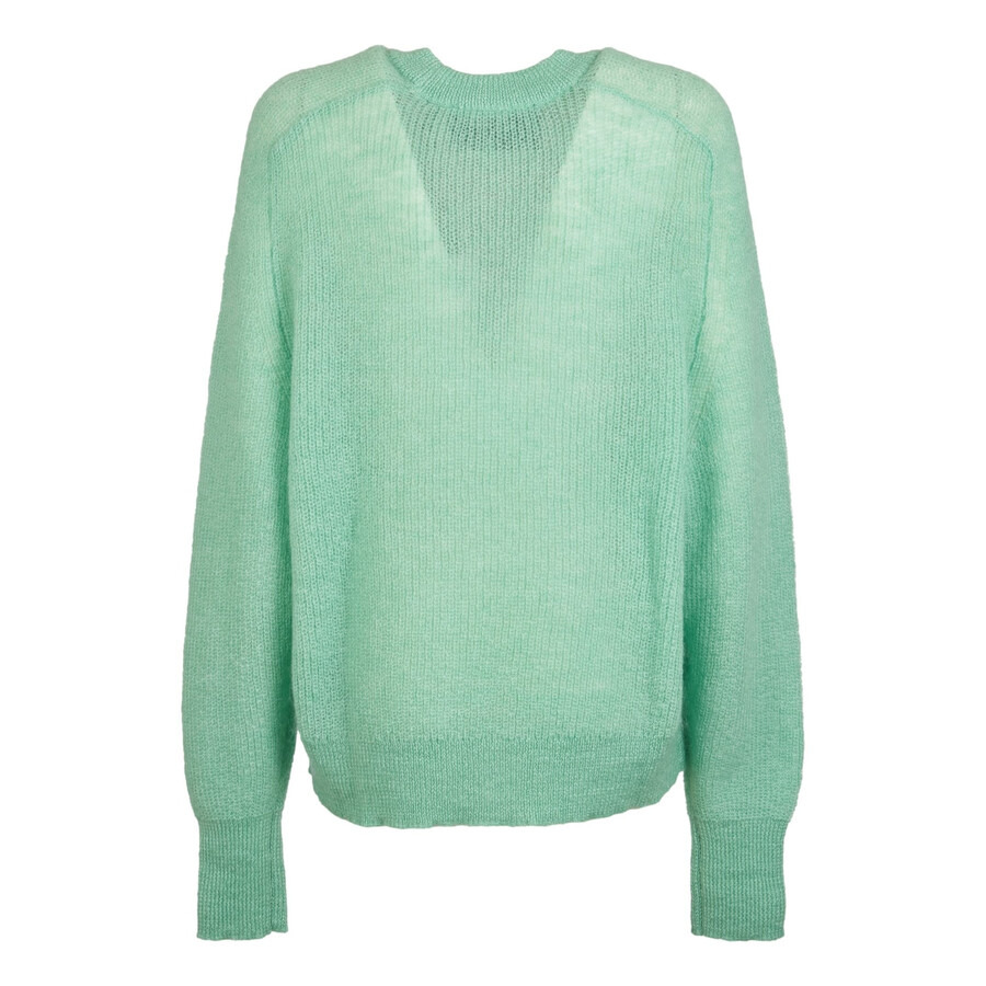 Rotate Ladies Grayed Jade Light Knit Logo Sweater - 6