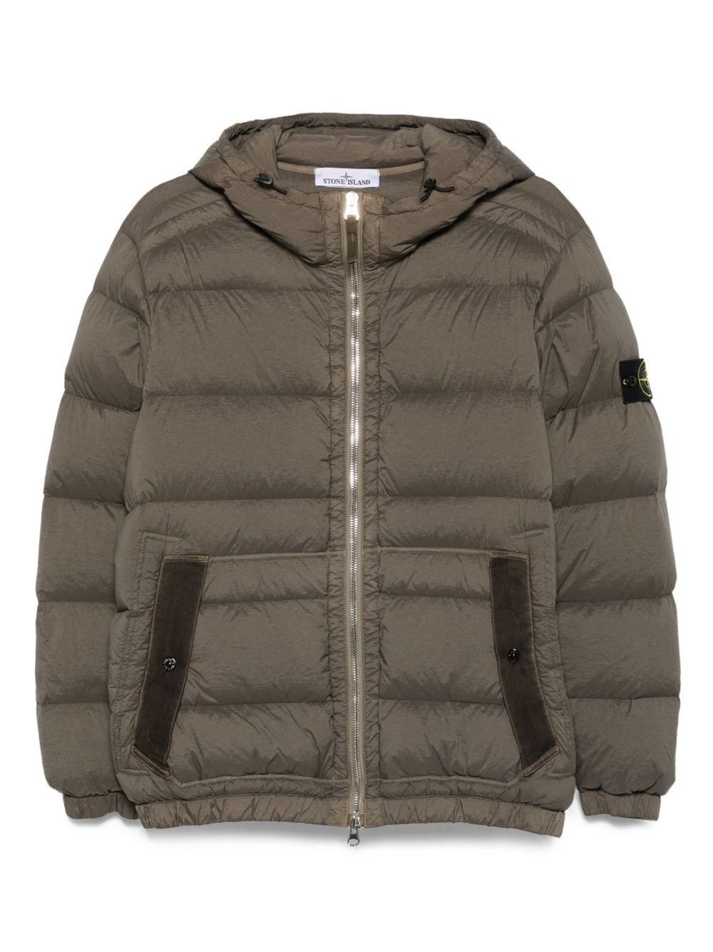 Short Hooded Down Jacket - 1