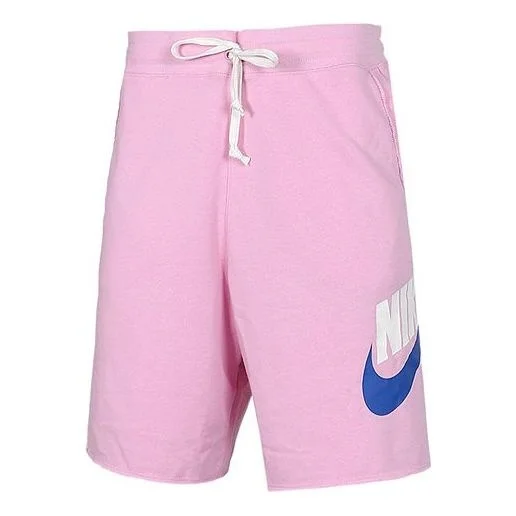 Nike Swoosh 로고 느슨한 Breathable 운영하는 스포츠 반바지 분홍색 AR2376-629 - 1