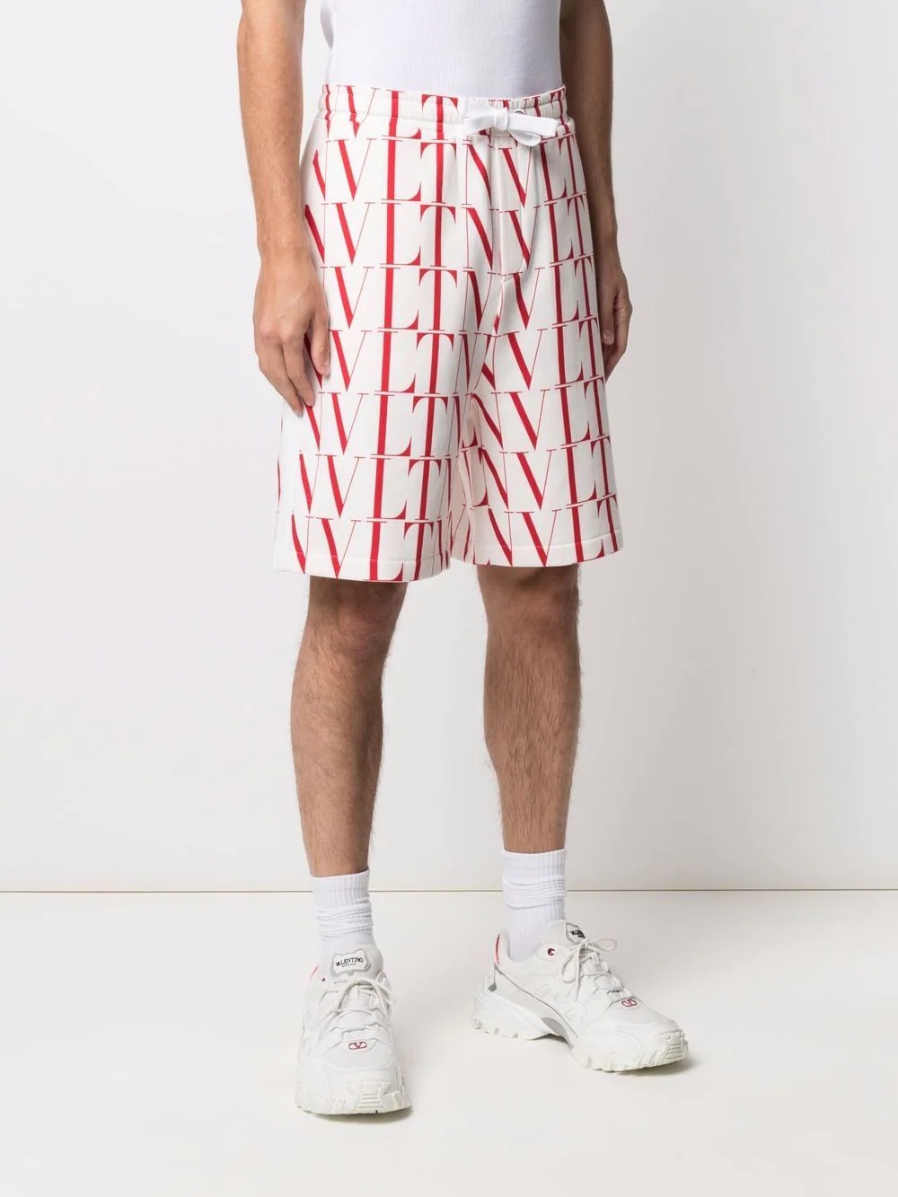 VLTN-print shorts - 3