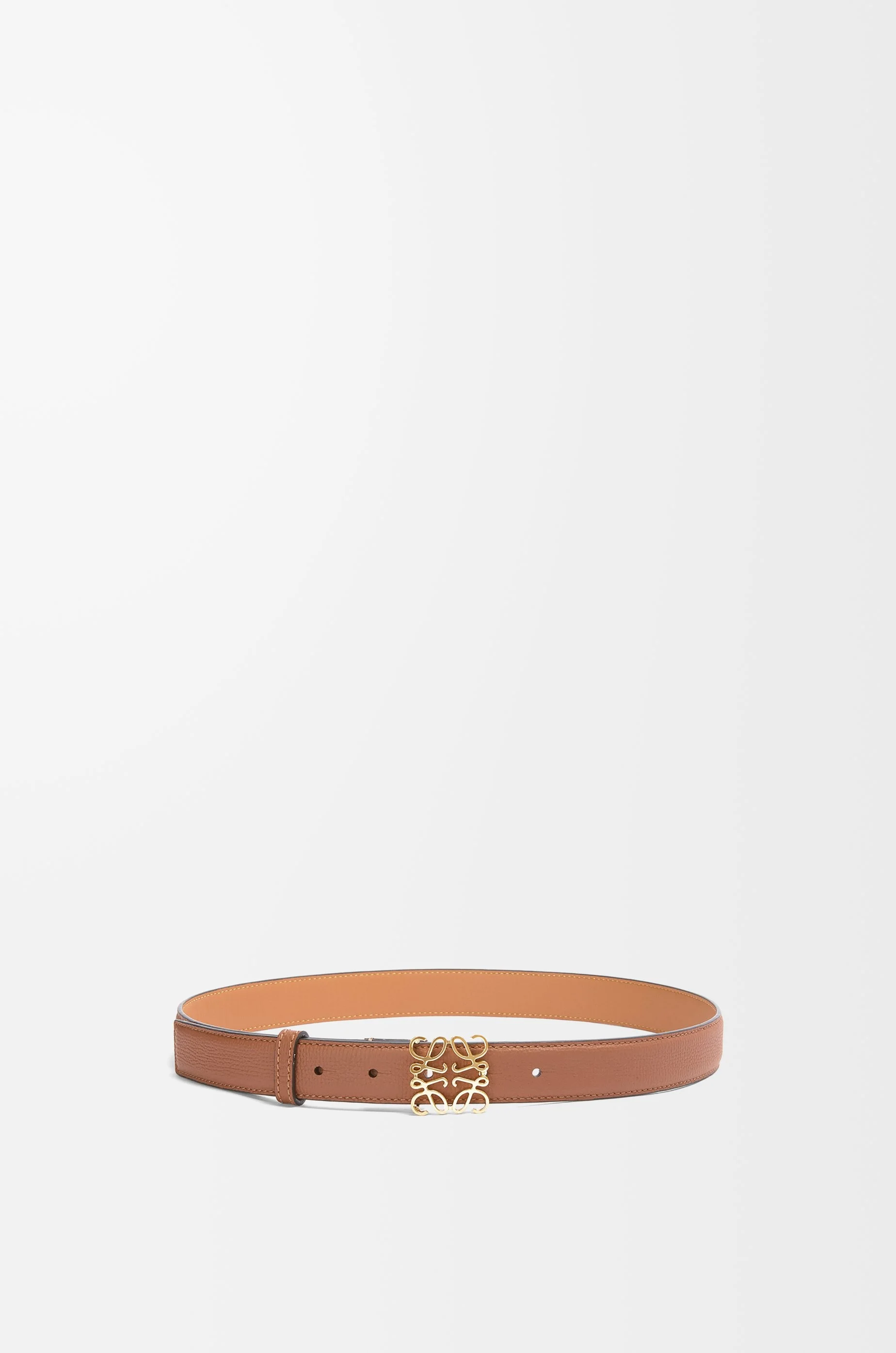 Anagram belt in pebble grain calfskin - 1