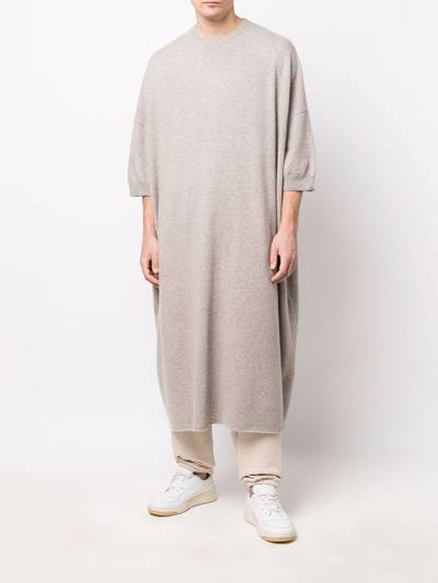 extreme cashmere tie-waist knitted jumper tunic outlook