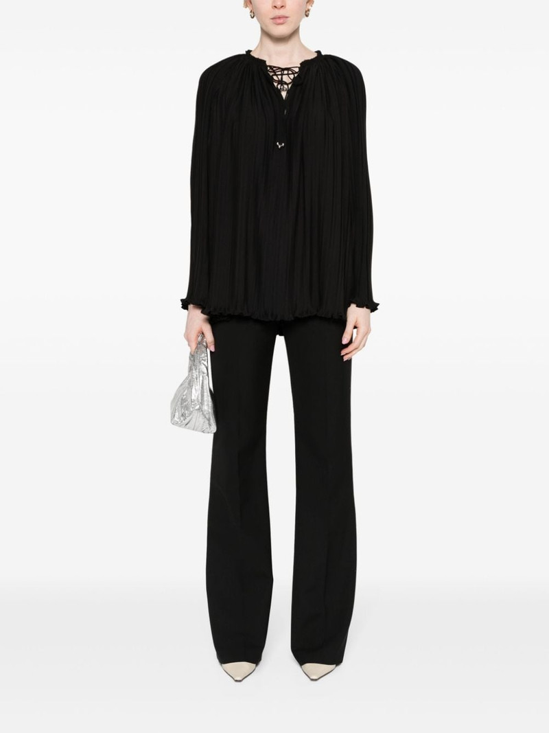 Lanvin long-sleeve pleated blouse outlook