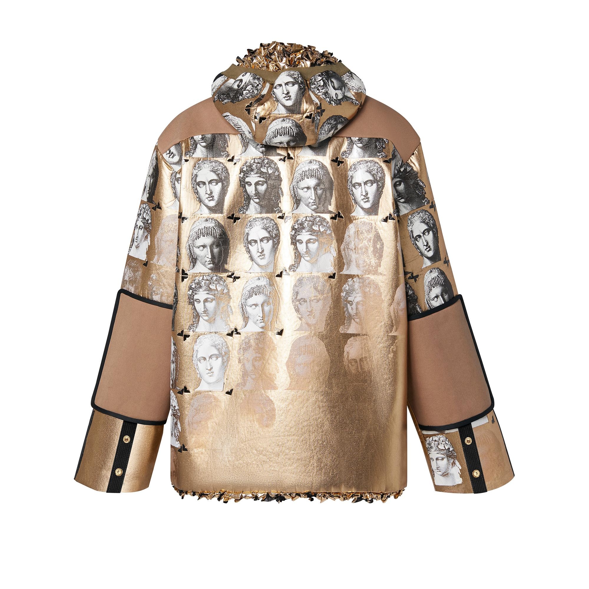 Metallic Sculptural Lining Bust Parka - 3
