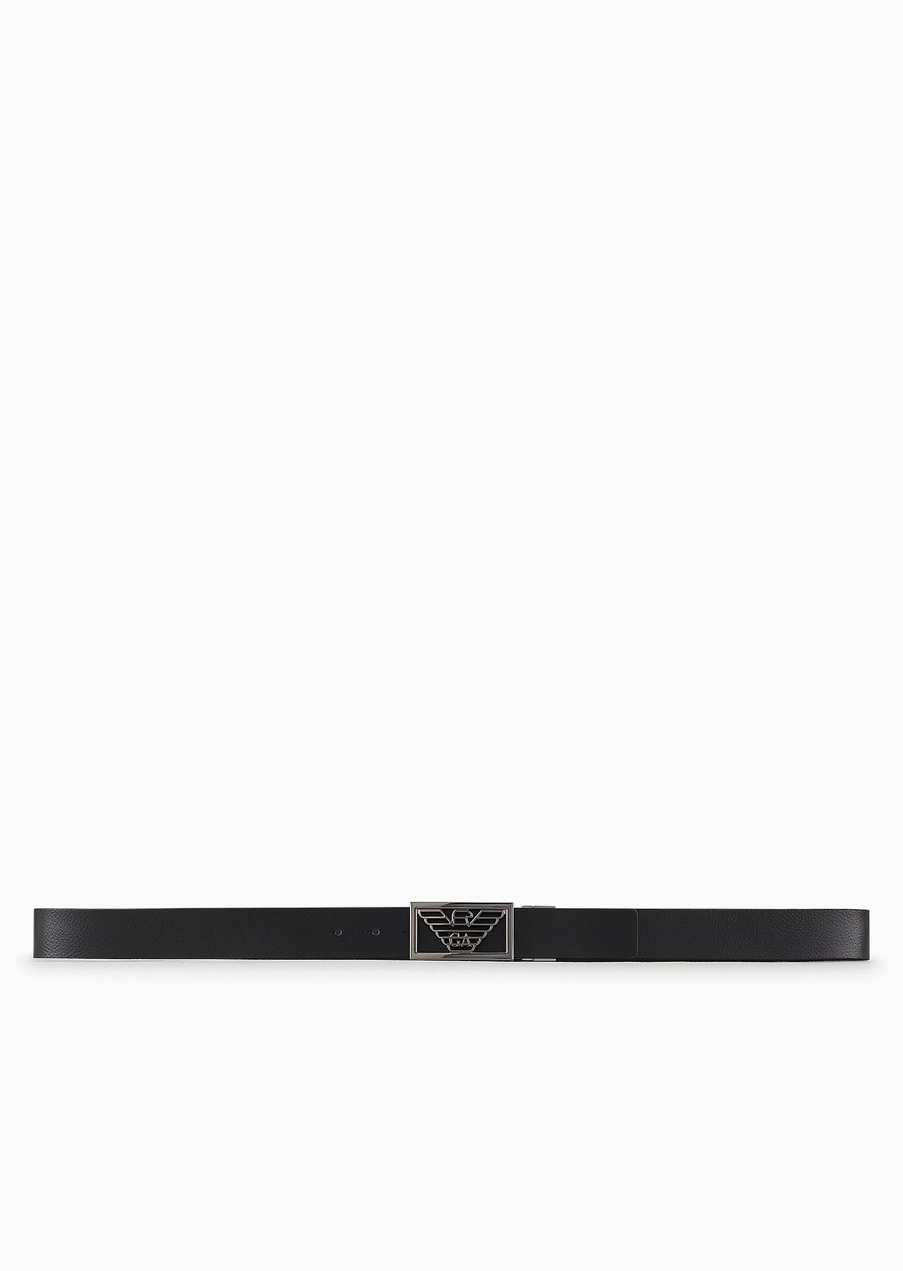 Two-toned reversible leather belt with one side in palmellato leather - 3