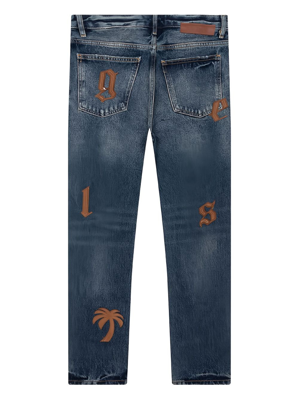 logo-patch jeans - 2