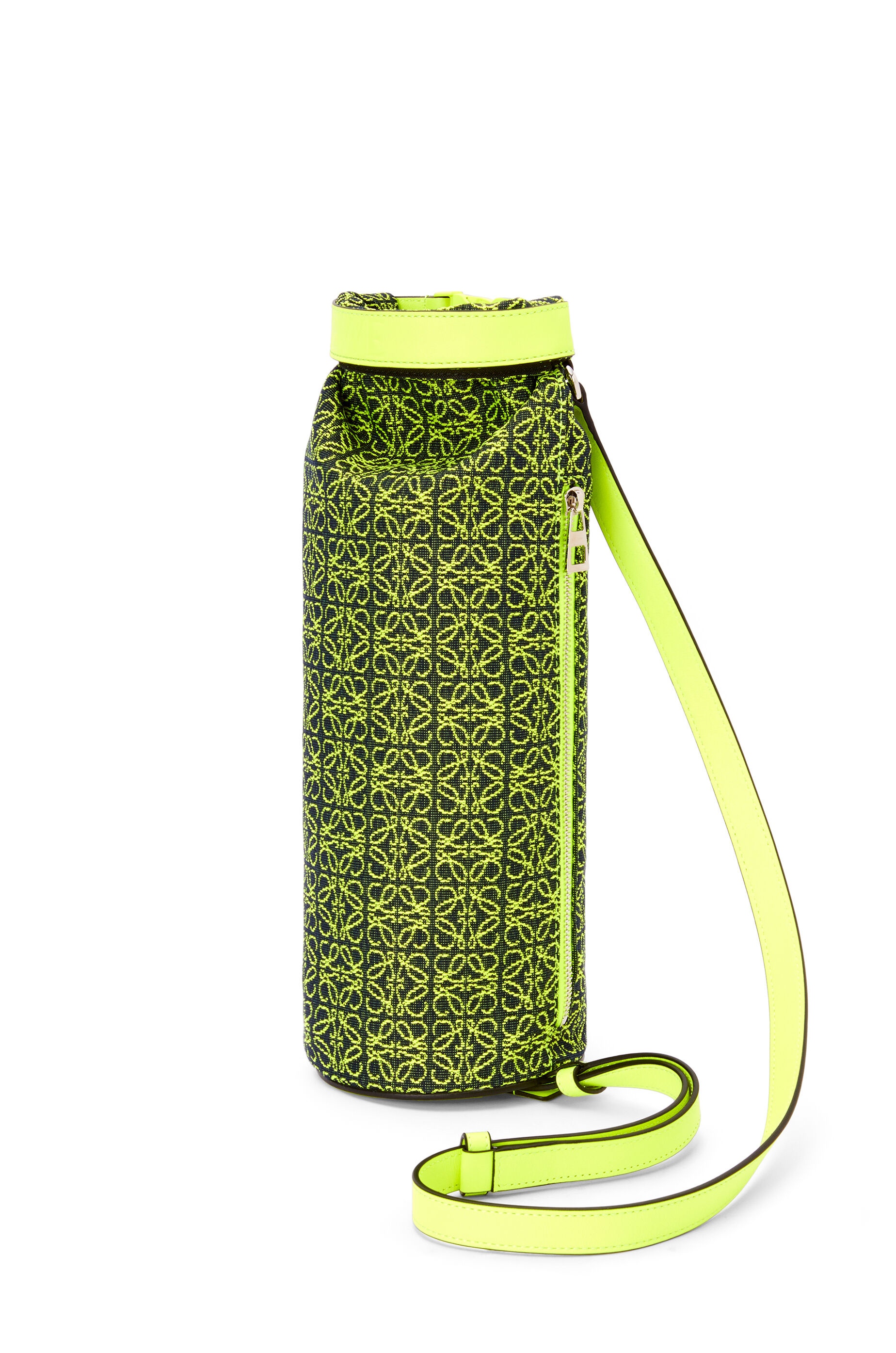 Roll Top Sling in Anagram jacquard and calfskin - 3