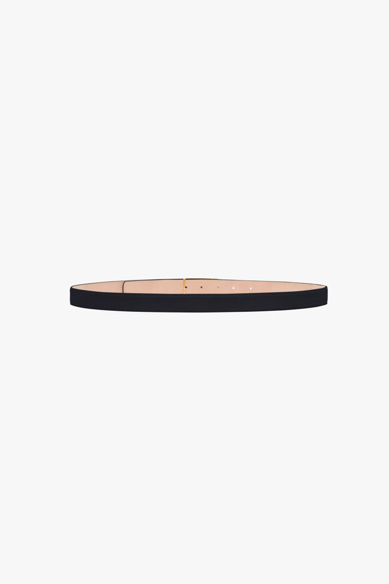 Frame Belt In Navy Leather 3