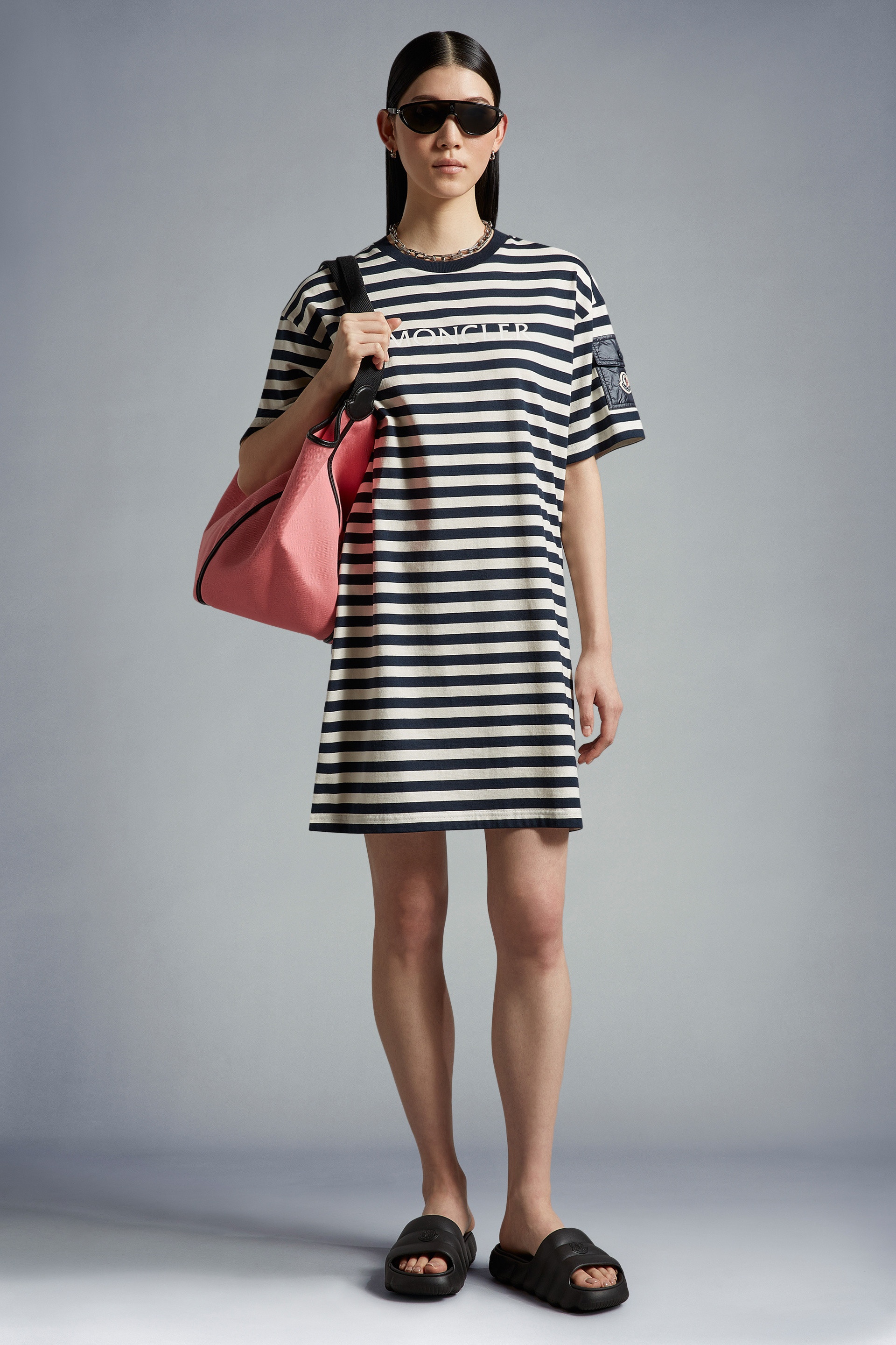 Striped T-Shirt Dress - 2