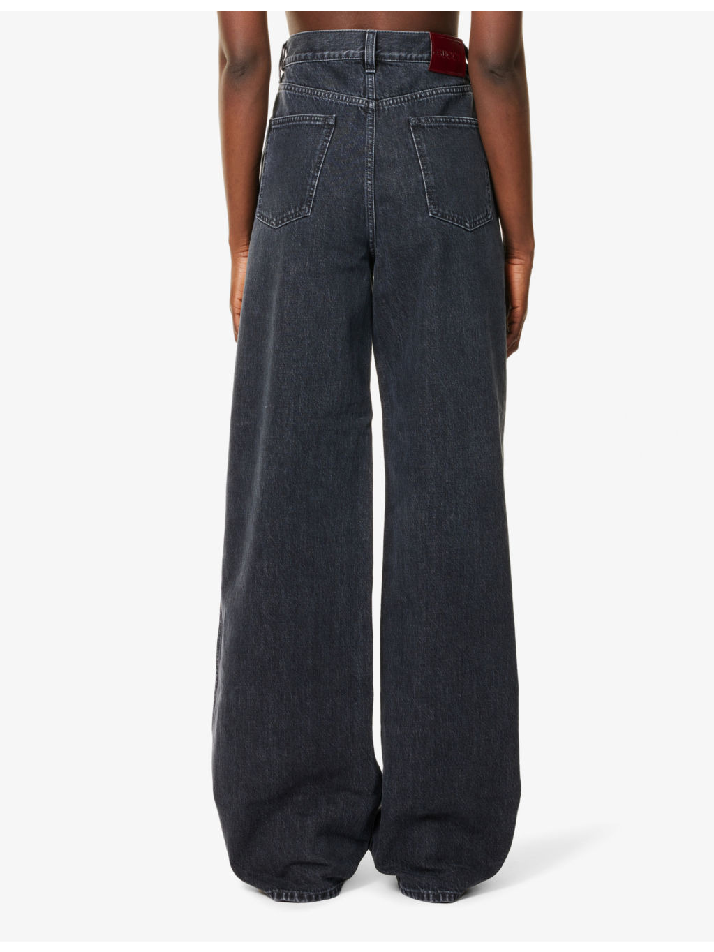 Regular-fit wide-leg denim jeans - 4