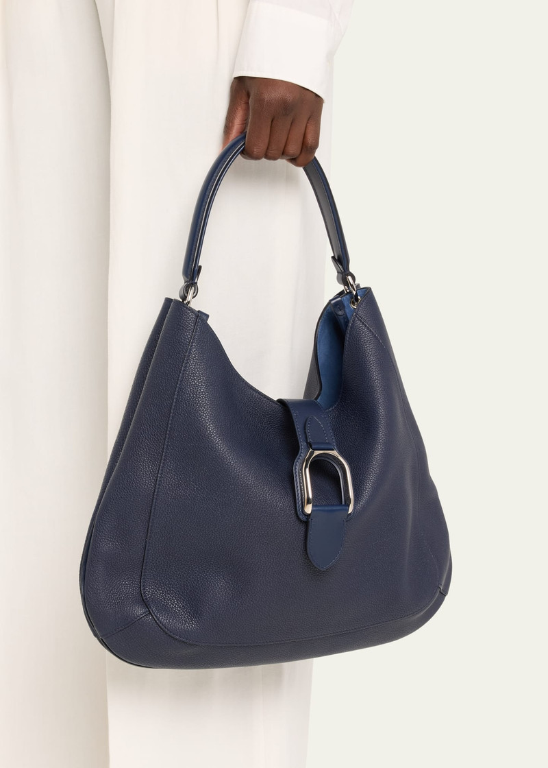 Ralph Lauren Wellington Leather Hobo Bag outlook