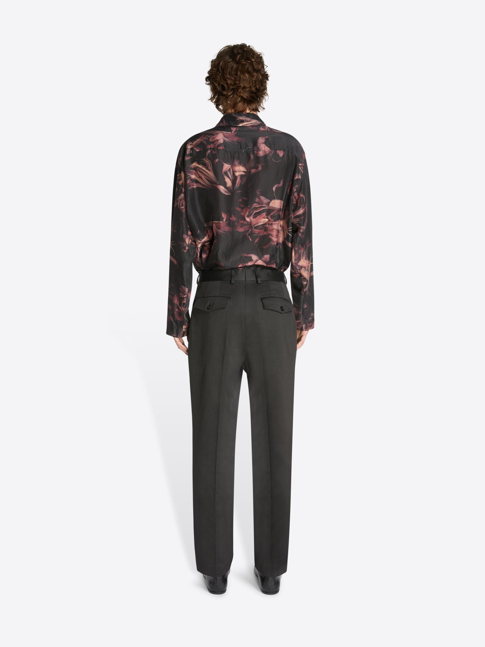 PLEATED COTTON PANTS - 4