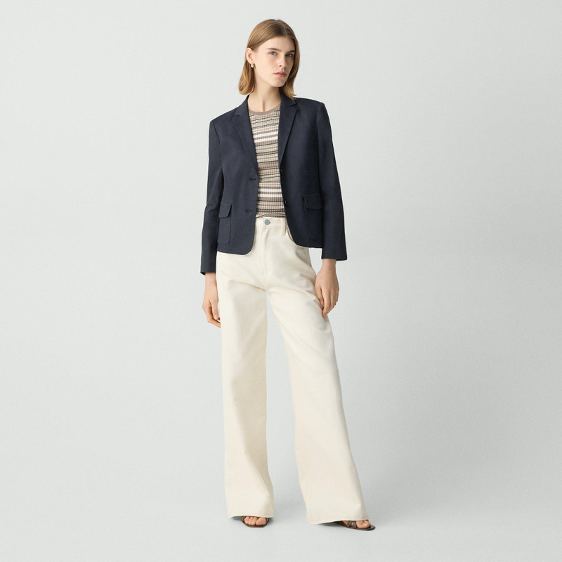 Theory Shrunken Blazer in Good Linen outlook