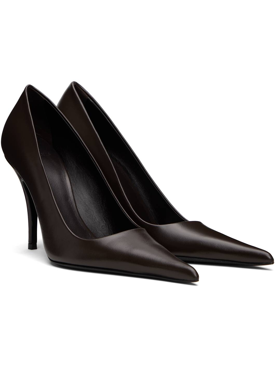 Brown Sharp Pump Heels - 4