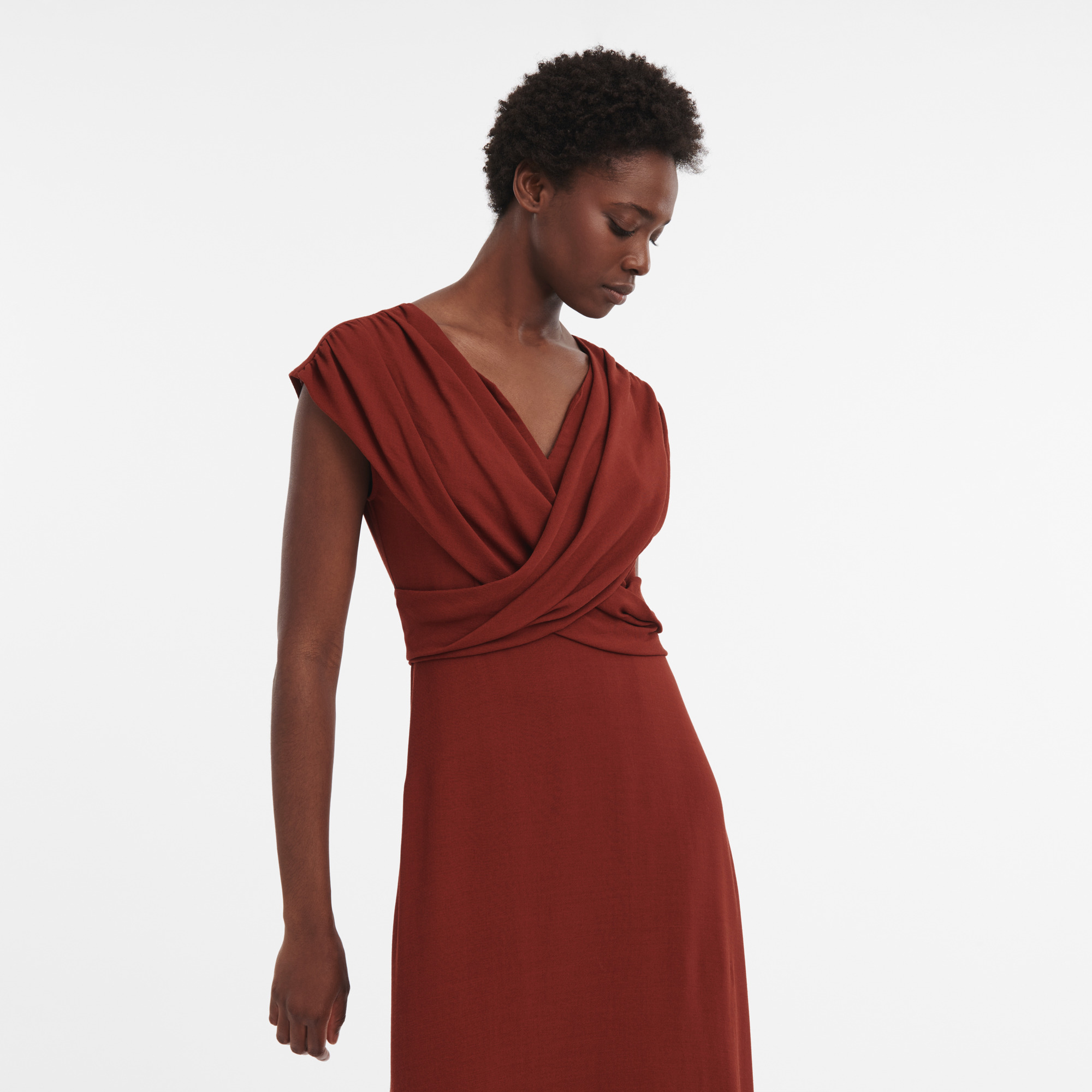 Fall-Winter 2023 Collection Dress Mahogany - OTHER - 3