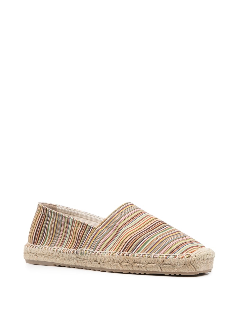 all-over stripes print espadrilles - 2