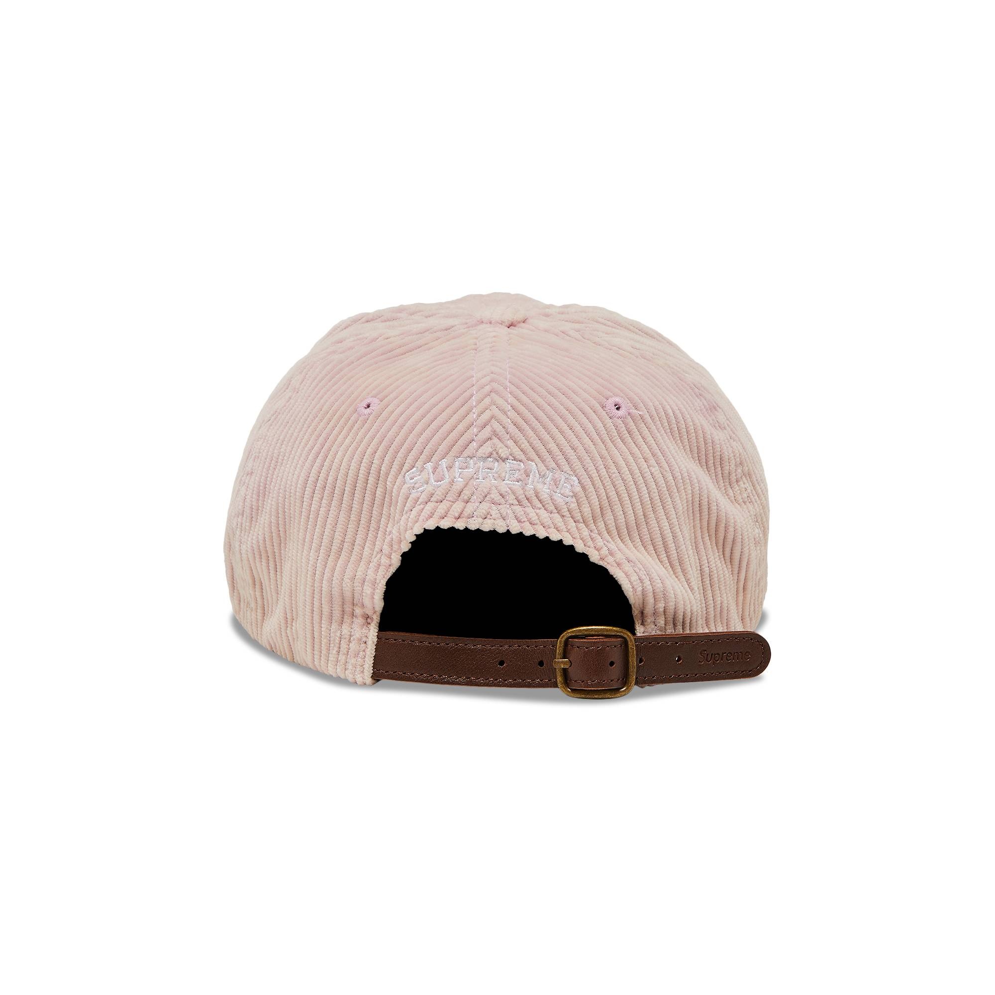 Supreme Corduroy S Logo 6-Panel 'Light Pink' - 4