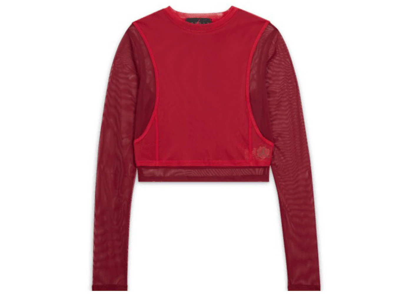 Jordan x Teyana Taylor Women's Long-Sleeve Mesh Top Gym Red/Team Red - 1