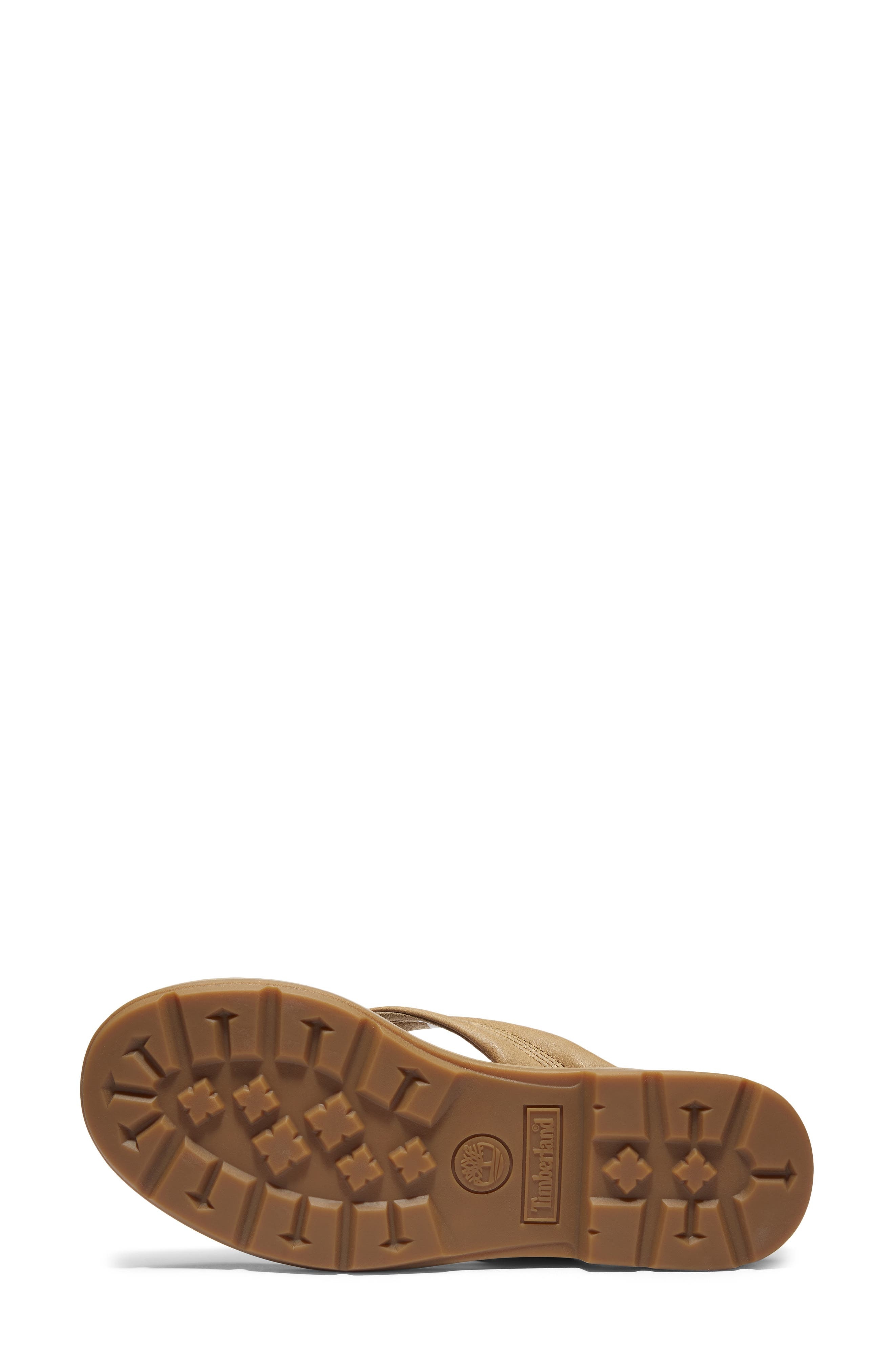 Timberland Calista Bay Flip Flop in Medium Beige Full Grain at Nordstrom - 5