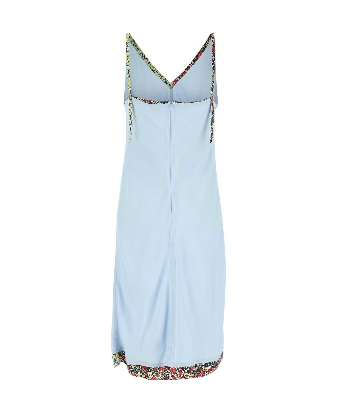 Light Blue Viscose Blend Dress - 2