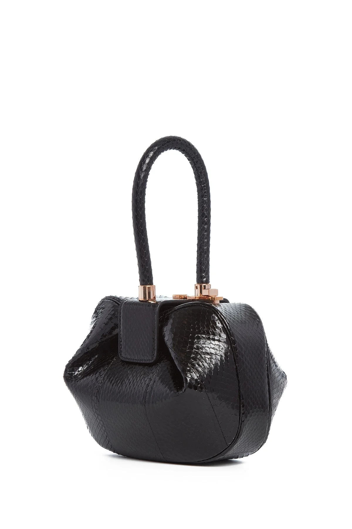 Nina Bag in Black Snakeskin - 1