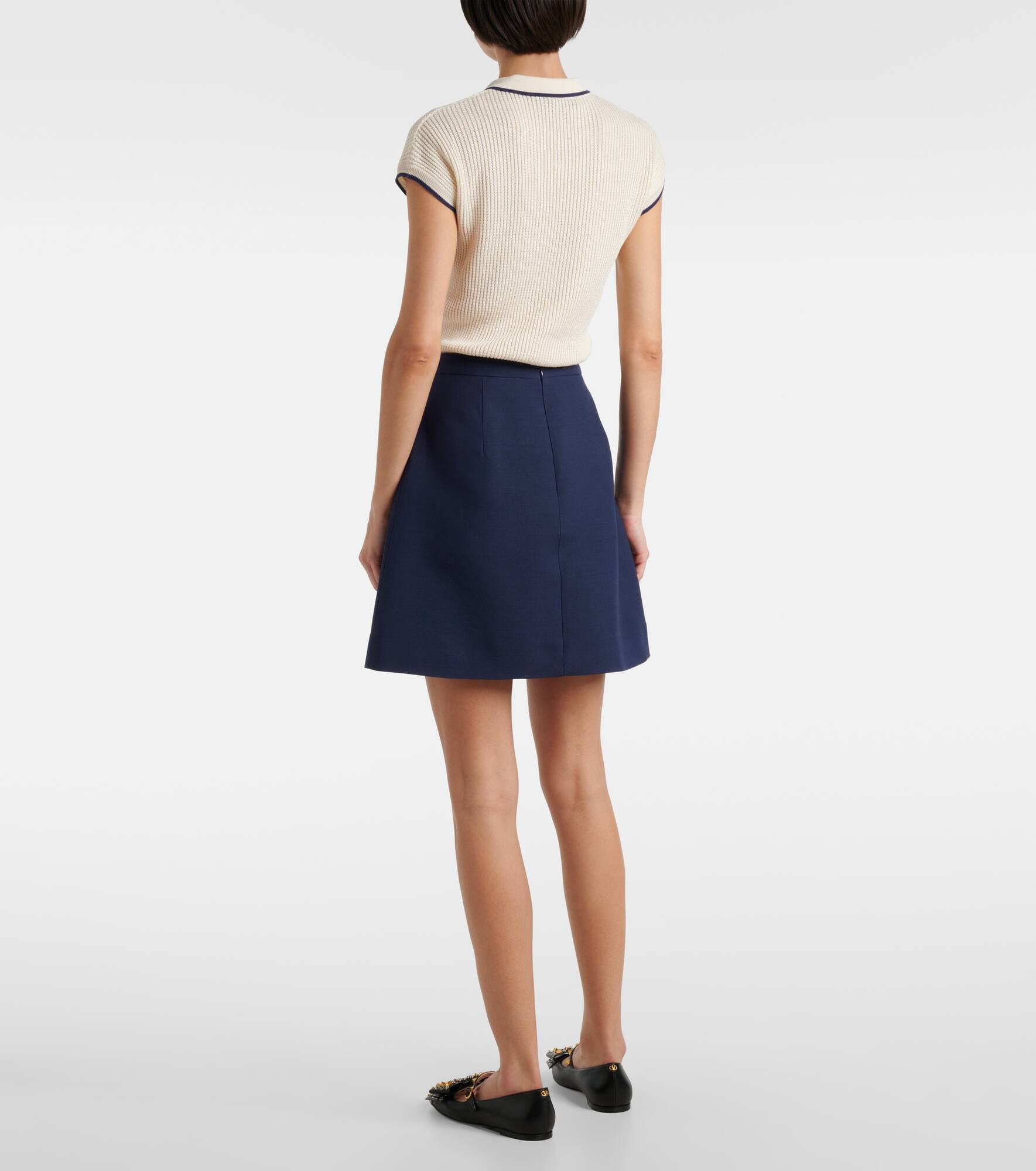 Crepe Couture bow-detail miniskirt - 3