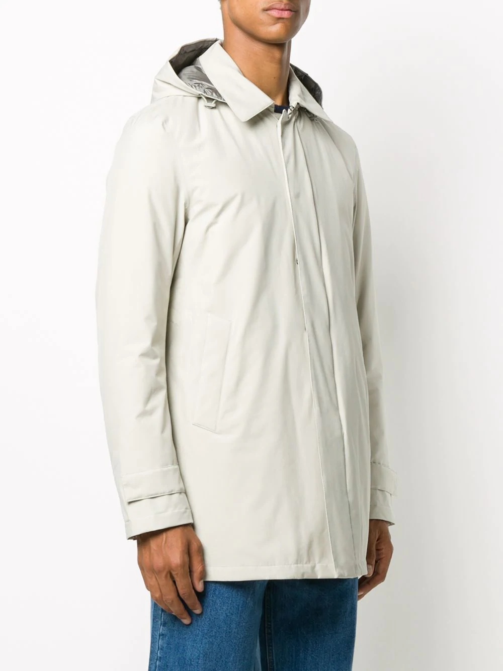 padded zip-front hooded jacket - 3