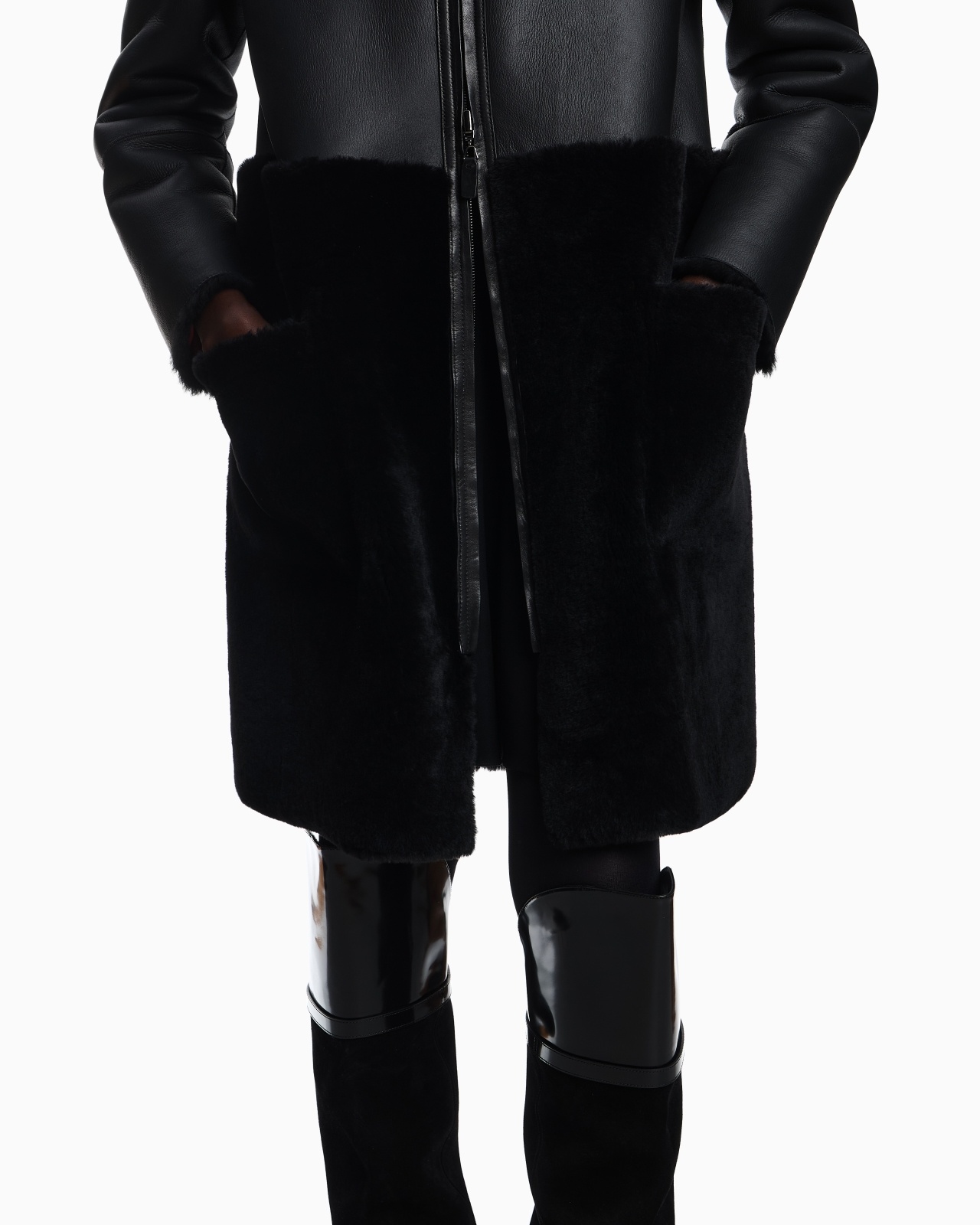 ASV REVERSIBLE COAT IN SPANISH MERINO SHEARLING LAMBSKIN - 5