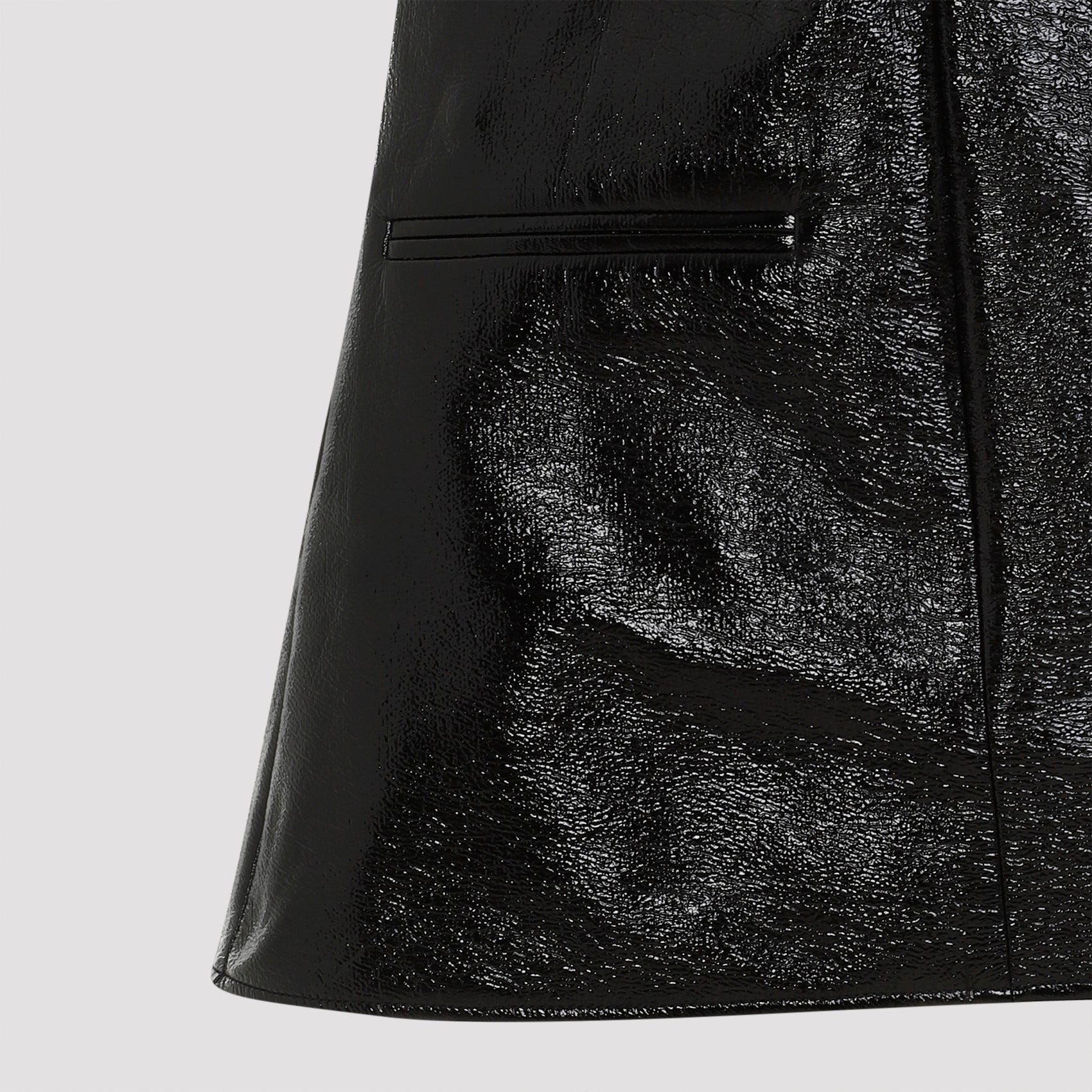 Courreges 2 Pockets Vinyl A-Line Dress Women - 4