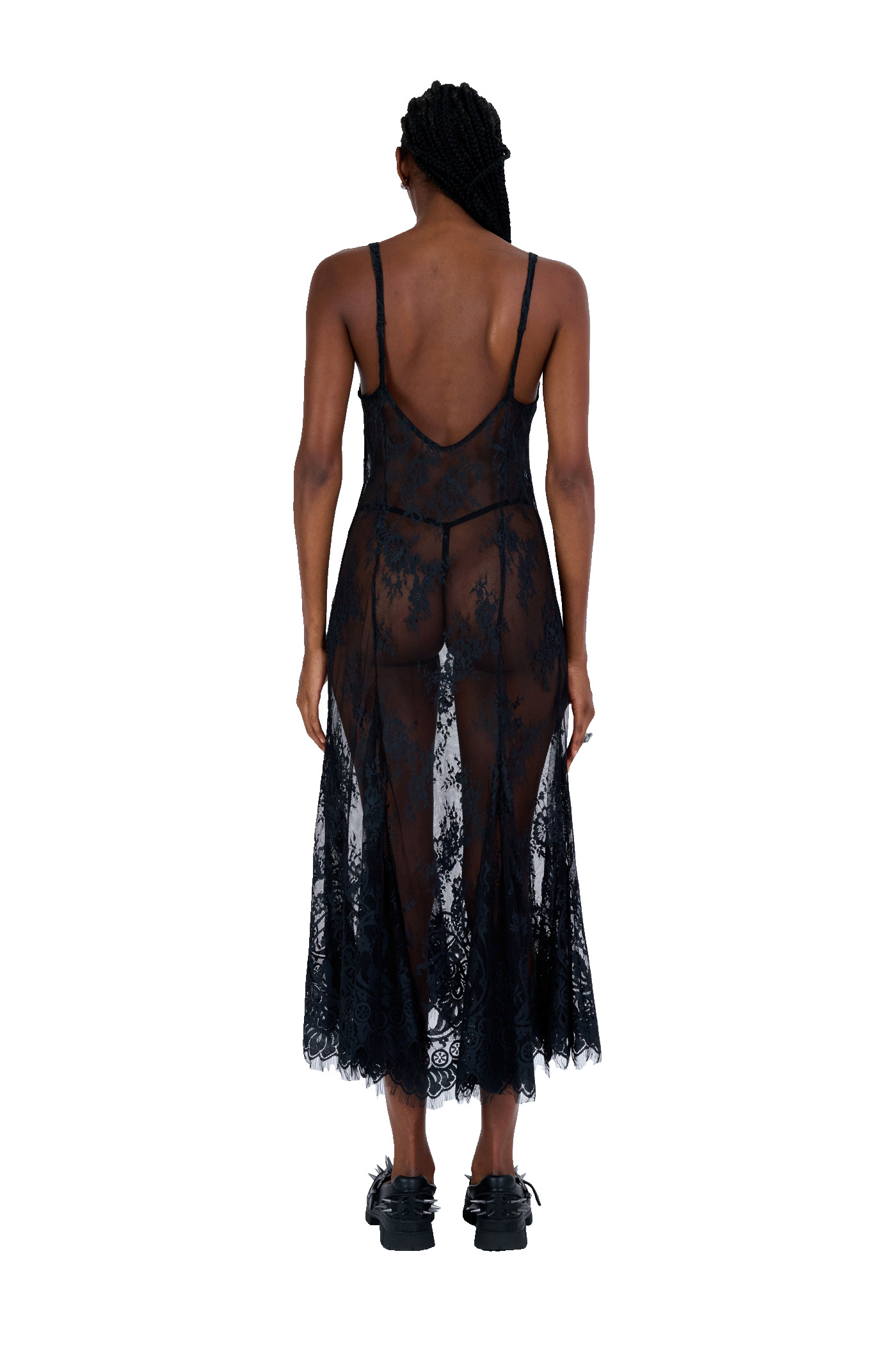 BLACK PAMELA DRESS - 6