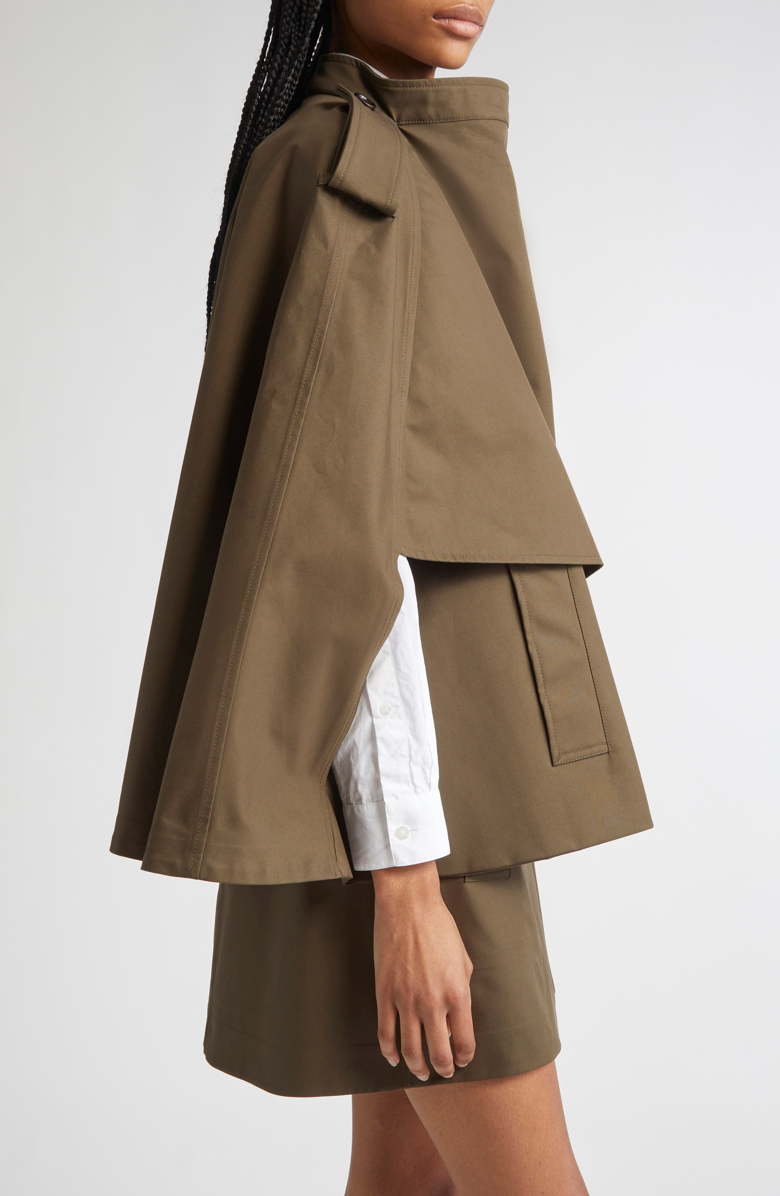 burberry Trench Cape Coat in Juniper at Nordstrom - 4