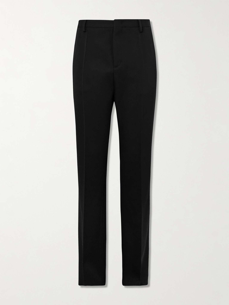 Straight-Leg Virgin Wool-Twill Trousers 1