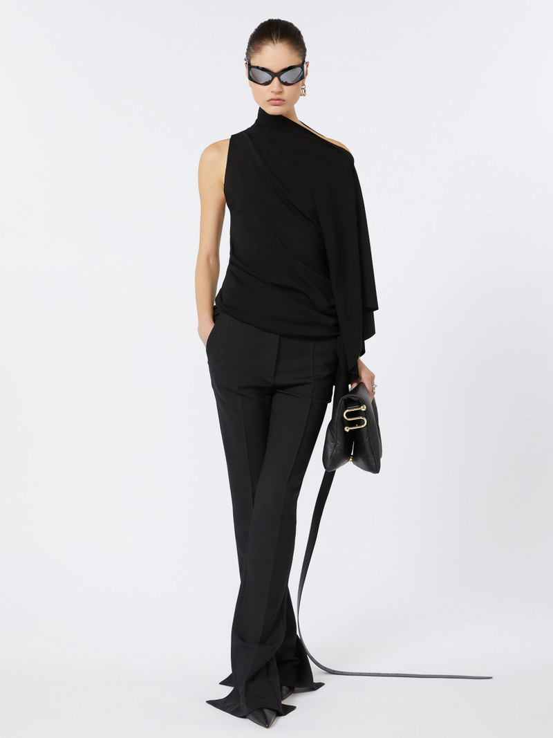 Sportmax FIORELLA Asymmetric jersey top outlook