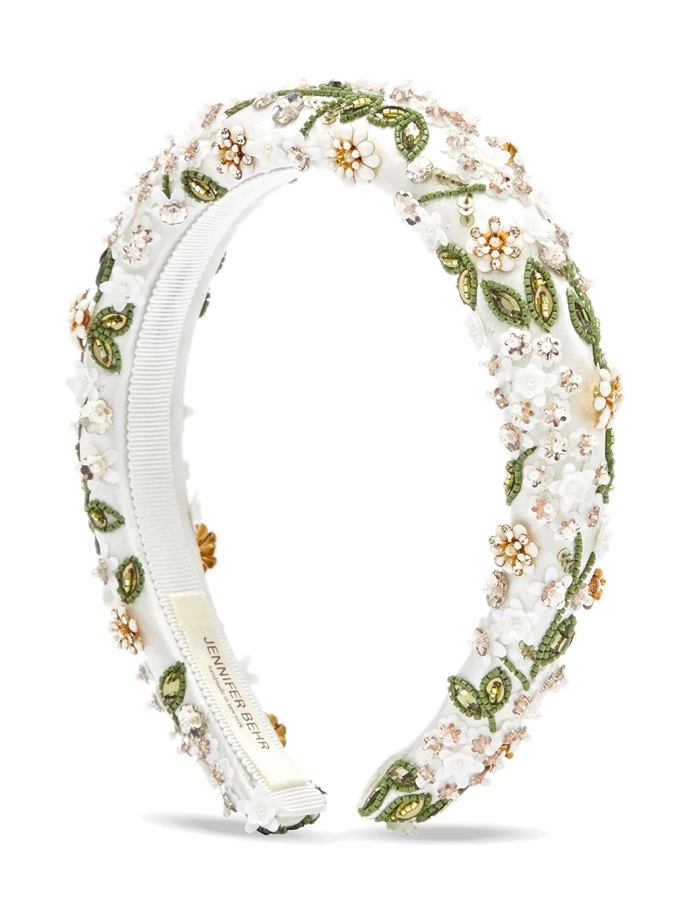 Elowen floral-embroidered headband - 1