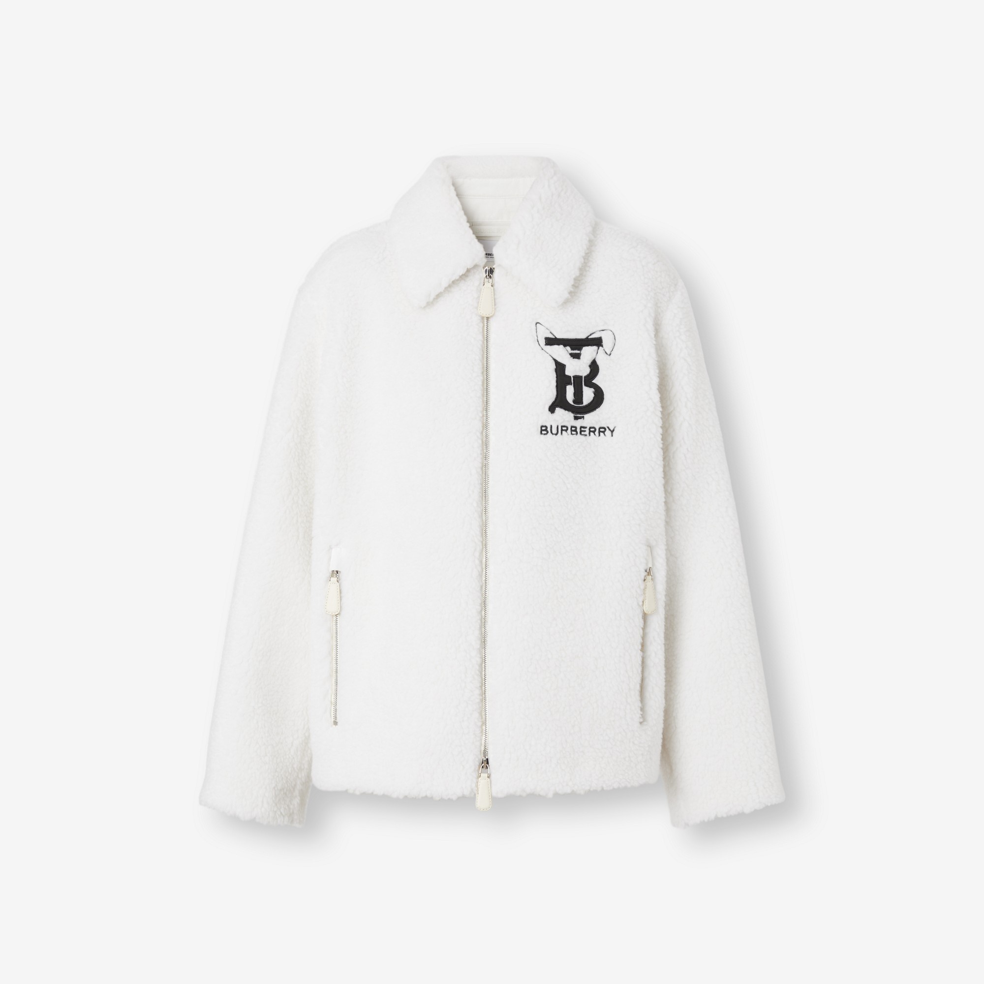 Rabbit Appliqué Fleece Jacket - 1