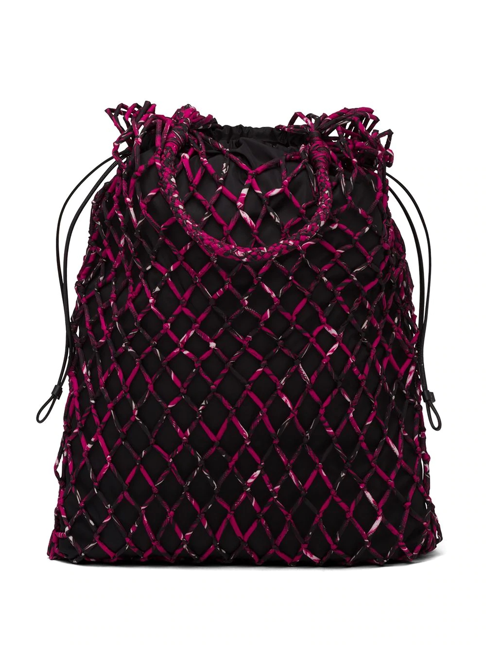 printed mesh shoulder bag - 3