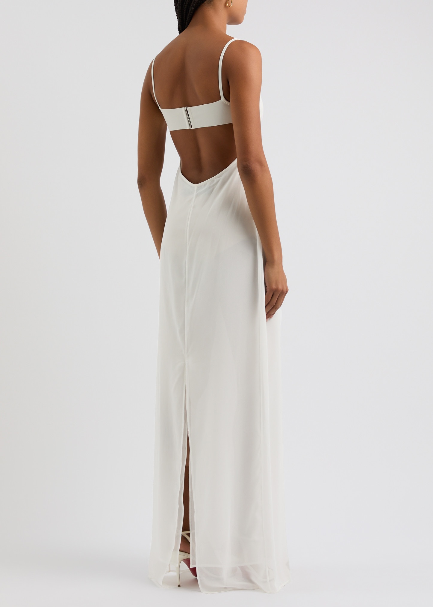 La Robe Peplo sheer chiffon maxi dress - 3