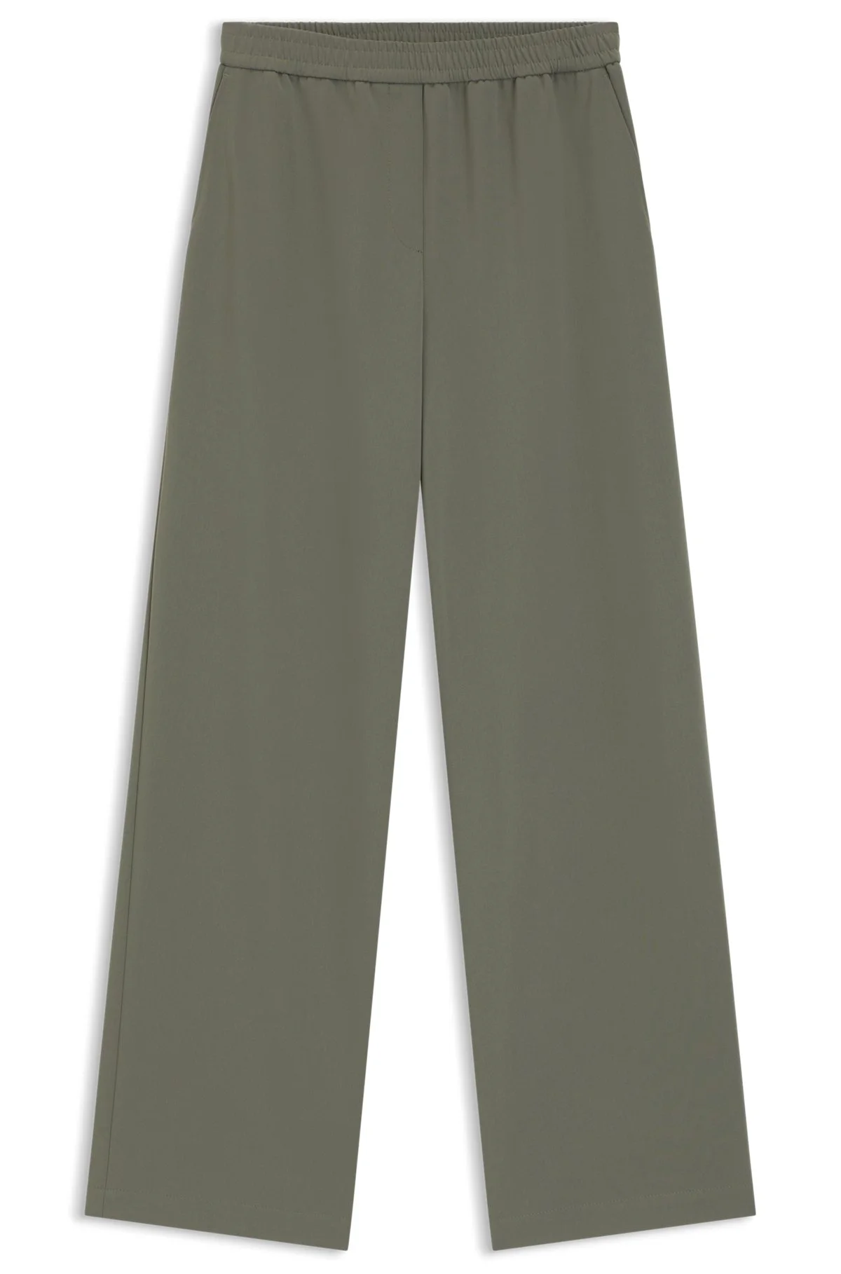 RELAXED-FIT PANTS IN ANTI-STATIC JAPANESE CREPE - 1