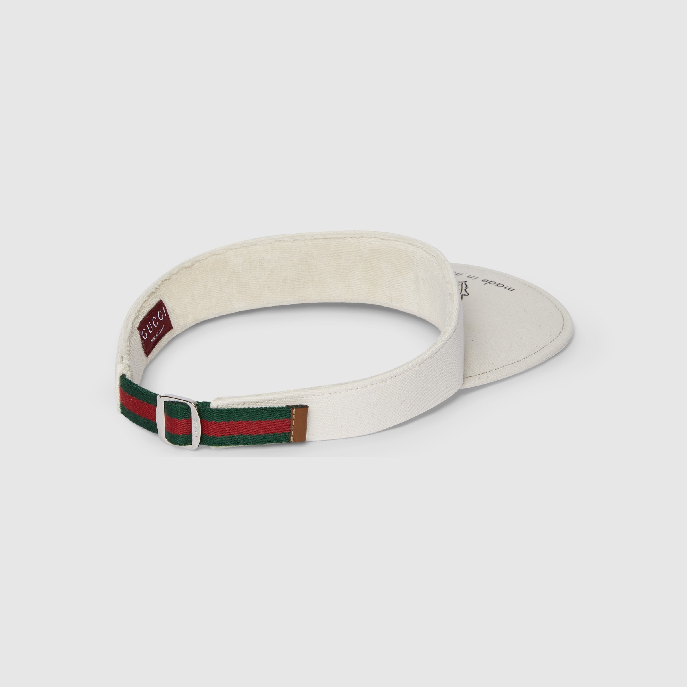 Printed cotton canvas visor - 4