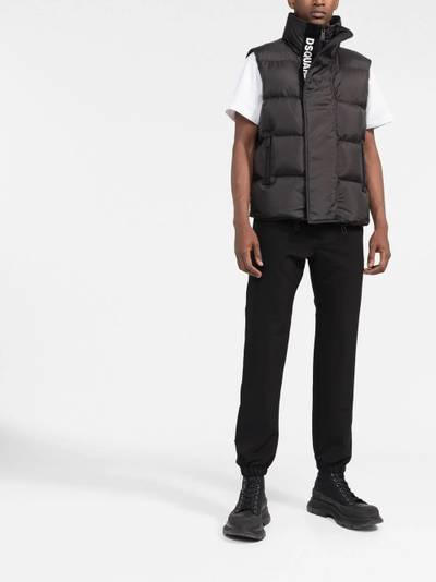 DSQUARED2 funnel-neck padded gilet outlook